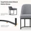 Chaise de salle à manger rembourrée Modern-1868976077