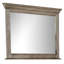 Zea Vanity Dresser Mirror, Elegant Crown Mouldings In Aged Oak Brown