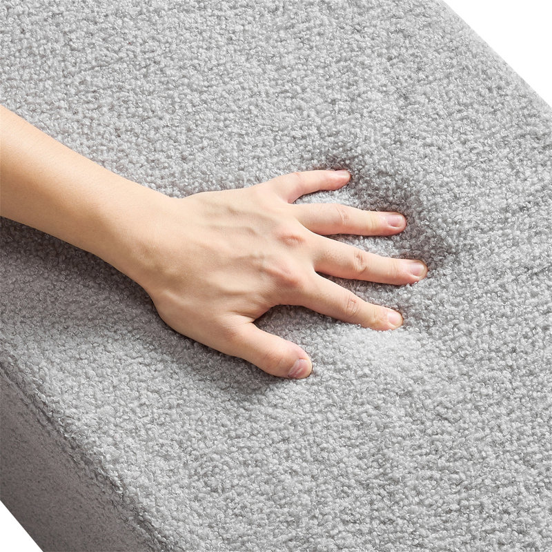 Banc de rangement repose-pieds ovale