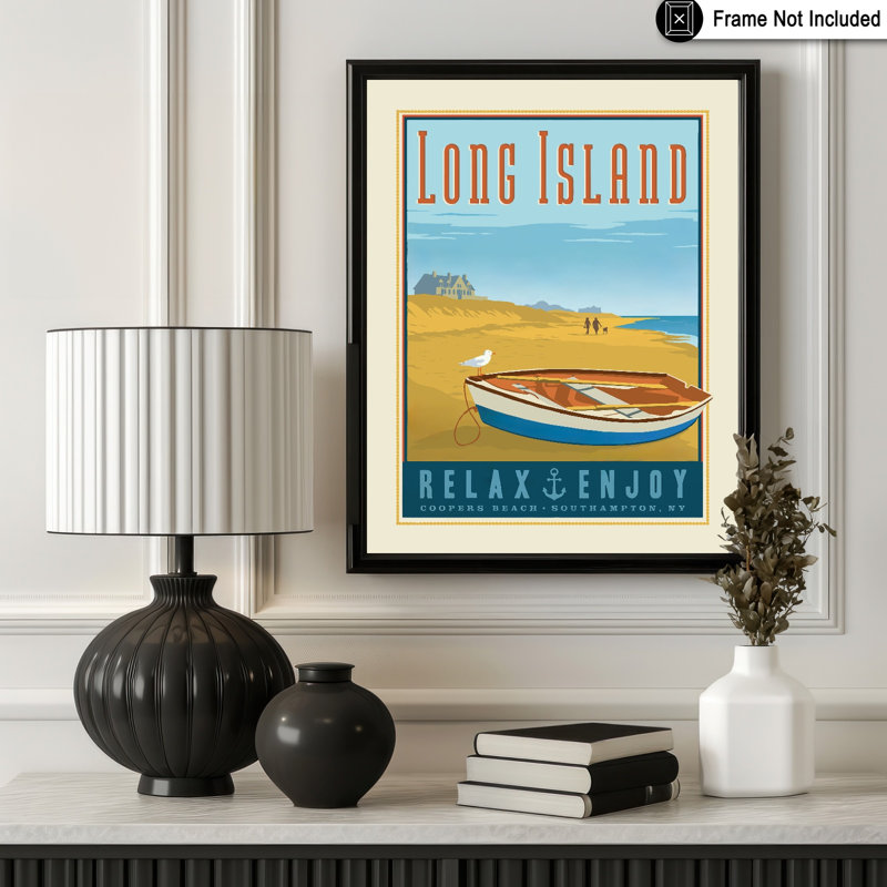 Long Island, Sans cadre, Affiche, H 12 po x l 16 po