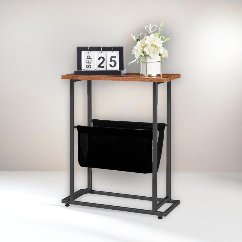 Articombe Side Table With Sling, Small Side Table, Sofa Table, Narrow Bedside Table, End Table, Narrow Table