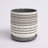 Ceramic and Cream Planter with Saucer Featuring Aztec Design-990244399-990244400