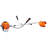 52Cc Weed Eater/Wacker Gas Powered, 2 In 1 String Trimme,With 10'' Brush Cutter,Rubber Handle & Shoulder Strap Included