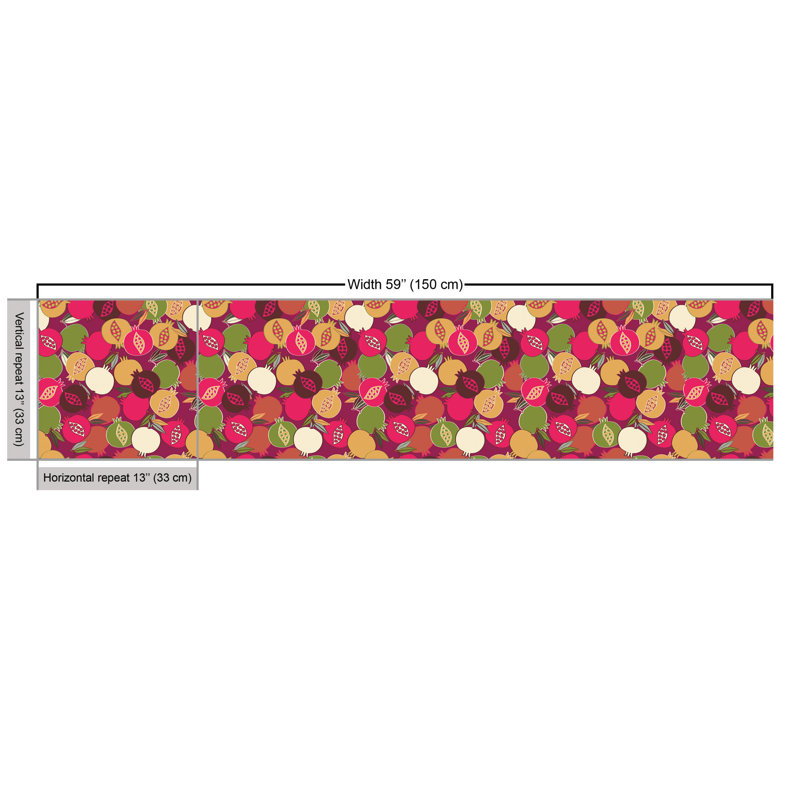 Nisswa Pomegranate in Various Tones Fresh Antioxidants Fabric
