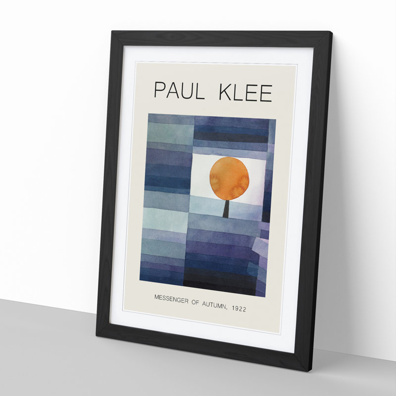 The Harbinger of Autumn by Paul Klee - Framed Print, Black Framed, 36cm H x 27cm W x 2cm D