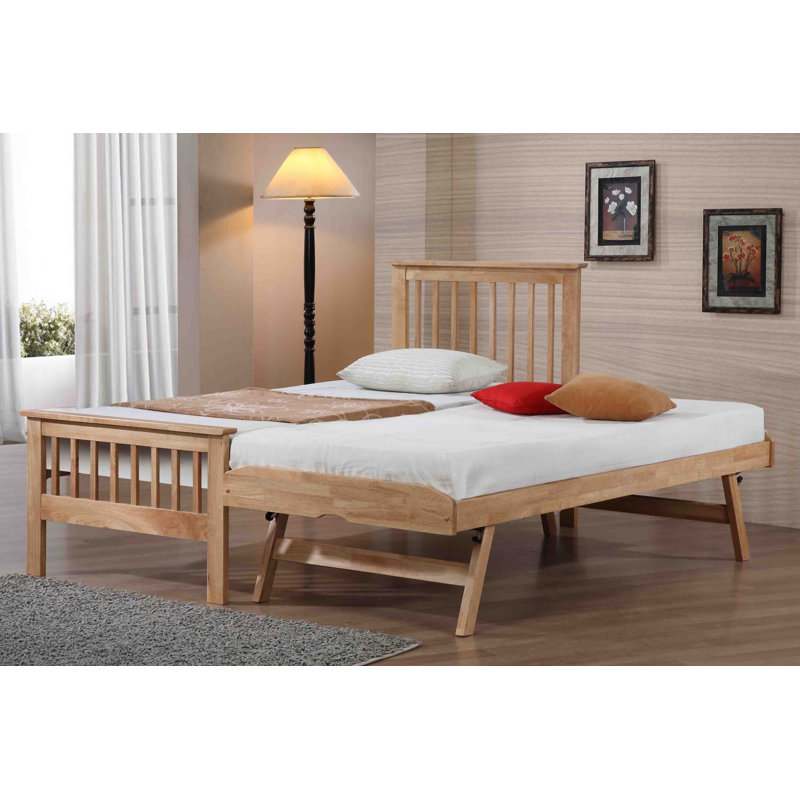 Solid Wood Daybed with Trundle, Oak