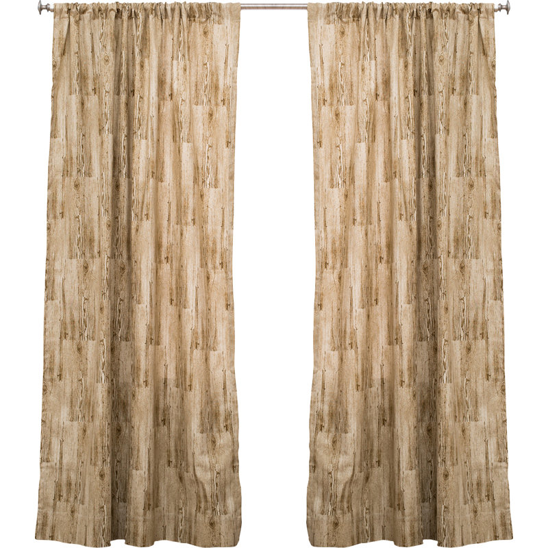 Panneau de rideau simple semi-transparent avec passe-tringle, l 50 po x L 84 po