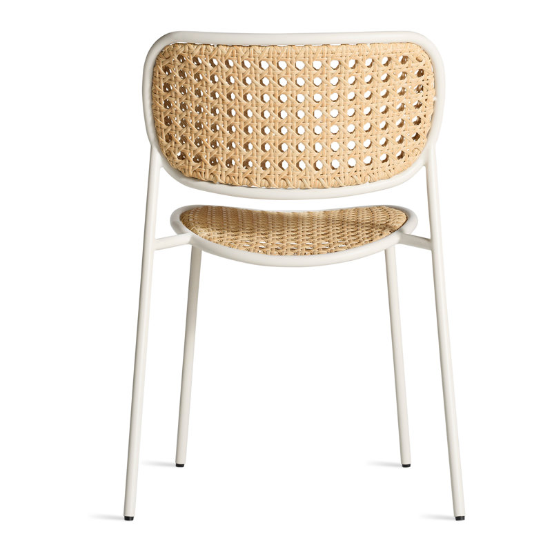 Made You Look Outdoor Dining Side Chair, White
