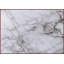 Table basse de coin peu encombrante pour le salon - plateau d'aspect marbre blanc, structure en métal noir, assemblage facile