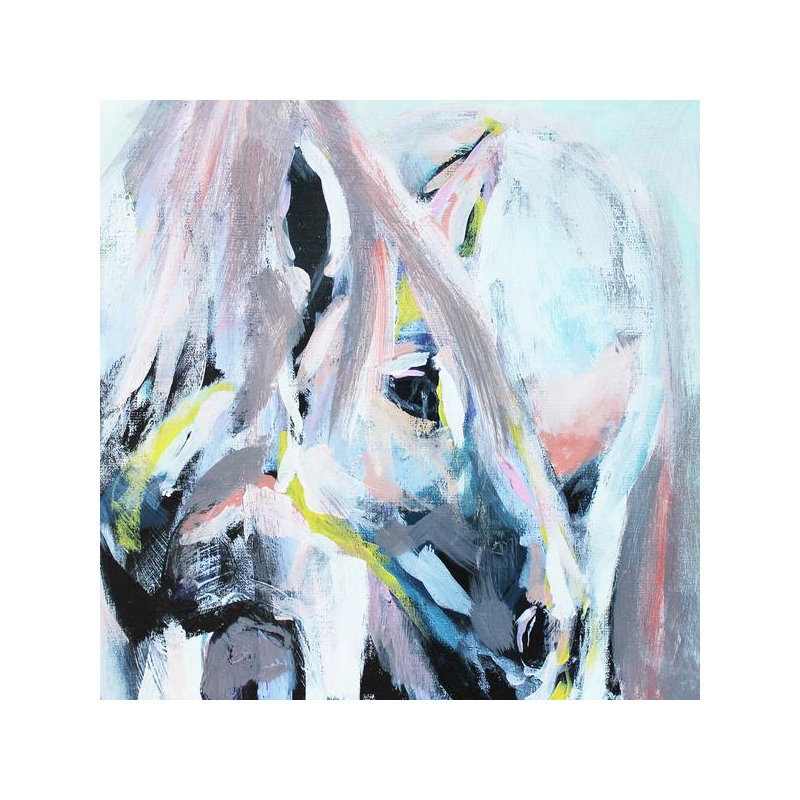 Claudia Schoen - Wrapped Canvas Painting, 45cm H x 45cm W