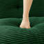 Repose-pieds en velours côtelé - Vert-888914276