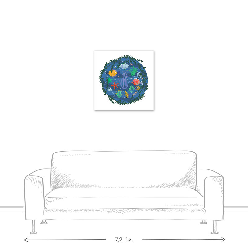 Toile pour bol en poisson de natation Beauvoir, H 24 po x l 24 po x P 1,25 po
