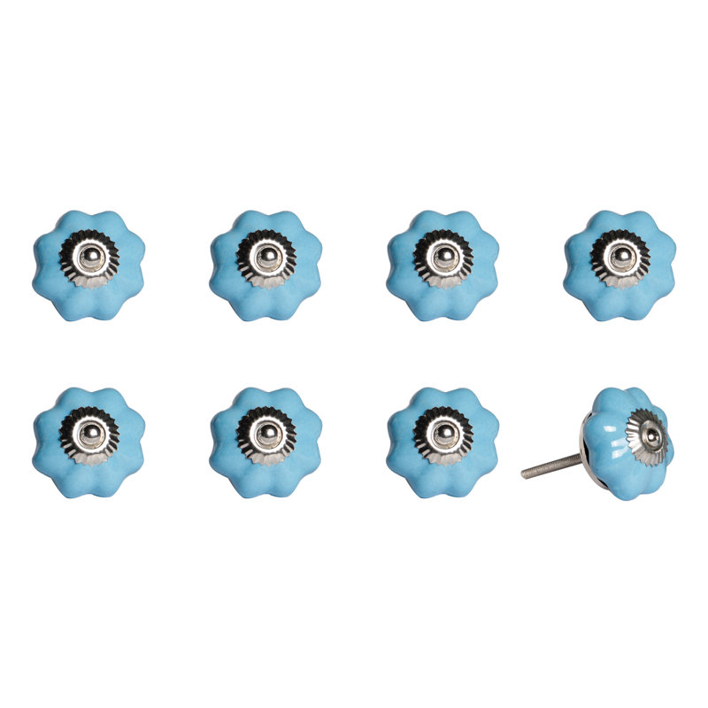 Lemuelah Handpainted Novelty Knob Multipack, Glossy Navy