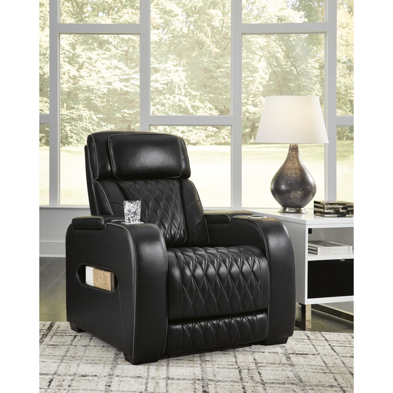 Fauteuil inclinable électrique Boyington, Noir, noir, noir, noir