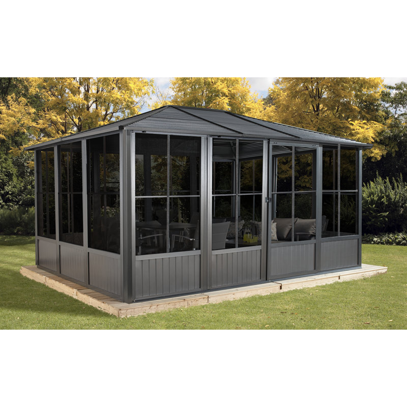 10 Ft. W x 17 Ft. D Aluminum Patio Gazebo
