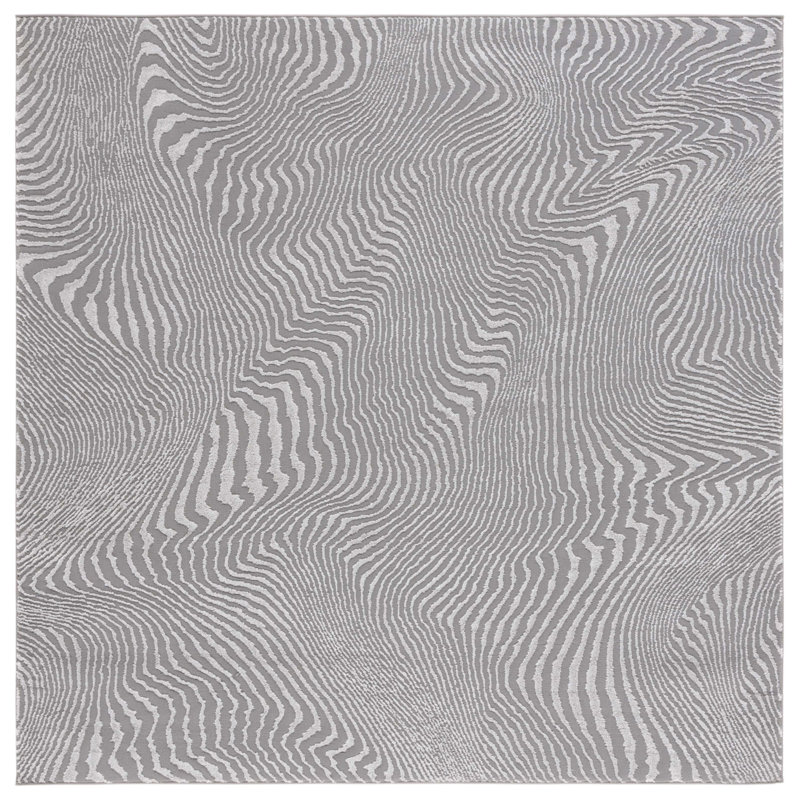 Revive Performance Abstract Rug, Square 6'7"