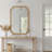 Solid Wood Frame Rounded Corner Decorative Mirror-1494190185-1494190186