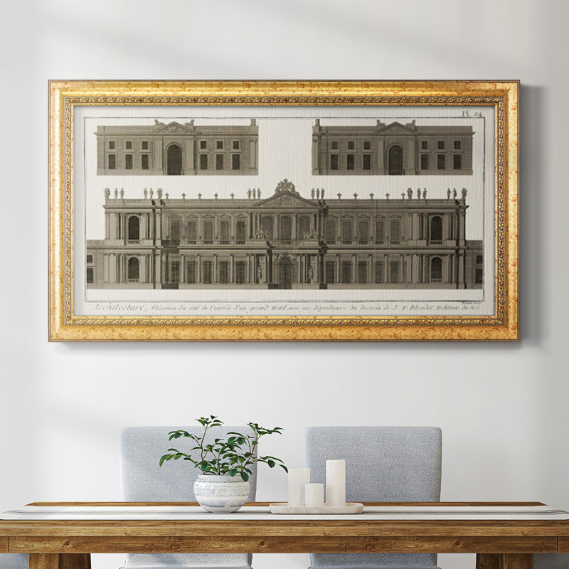 Bâtiments et façades I - Reproduction de photo sur toile simple, H 25 po x l 45 po x P 2,5 po