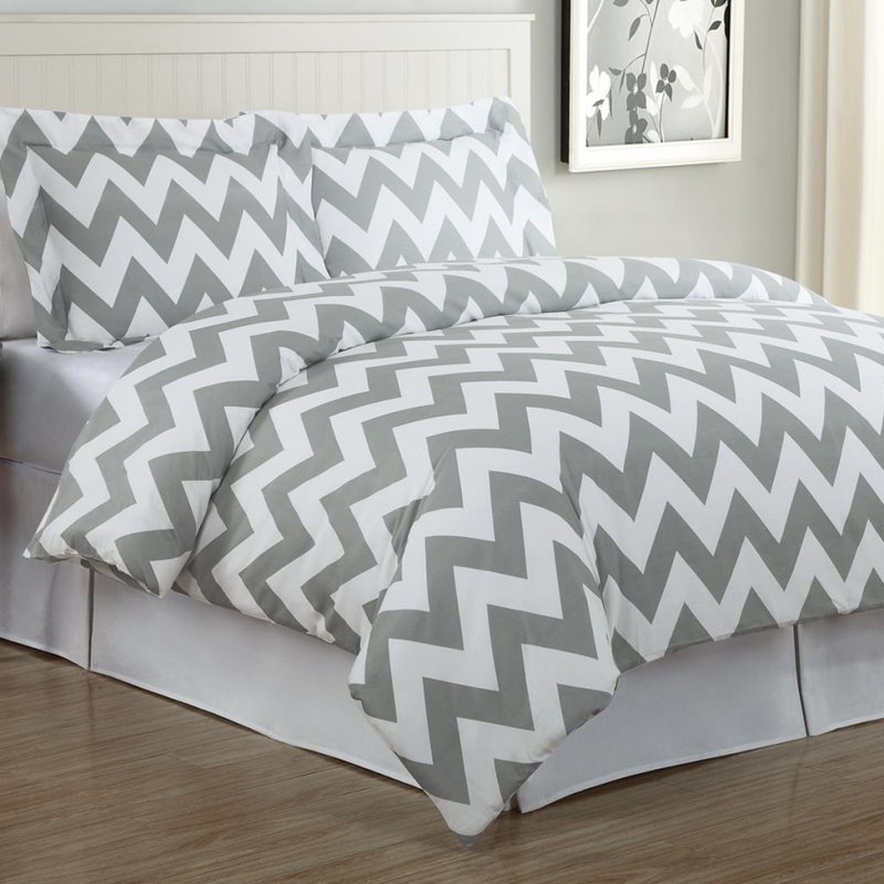 Ensemble de housse de couette , Très grand, Gris plume