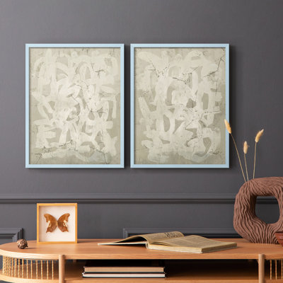 Impression encadrée Impasto Artifact I-Premium - prêt à être accroché - aucun clou requis - aucun clou requis