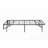 Twin Size Black Metal Platform Foldable Bed Frame with 14"H High Profile Design and No Box Spring Needed-1520116217
