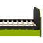 Wood Daybed With Trundle,Desk And USB-118026475