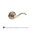 Curve Single Dummy Door Lever with Traditional Round Rose-22037205-22037201