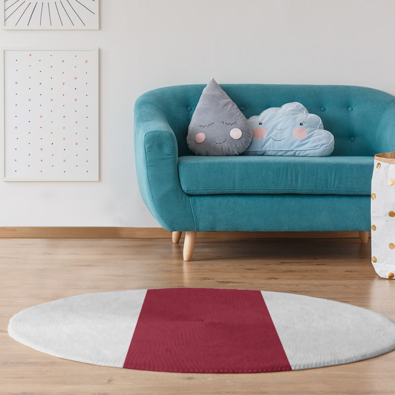 Chenille Indoor Rug, Round 5'
