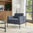 Arione 30.5" Wide Metal Frame Accent Chair-221788084
