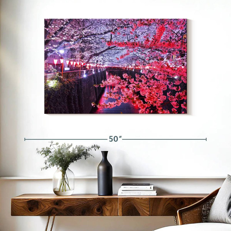 Nicci Meguro River At Spring, 26'' H x 39'' W