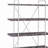 Rustic Grey Herringbone Bookcase with Full-Length Shelf
