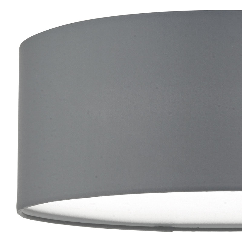 Ansonia Fabric Flush Mount, Grey