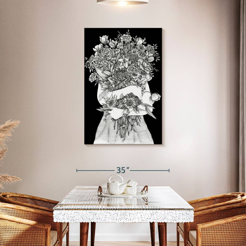 Harnek rassemblant un jardin, H 45 po x l 30 po