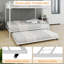 Lit superposé en fer carré durable avec rails de sécurité, look minimaliste moderne, assemblage facile et performance longue durée - Grand-1068584609