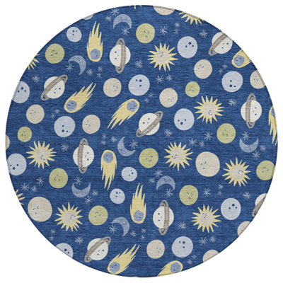 Machine Washable Indoor/Outdoor Chantille ACN2581 Kids Rug