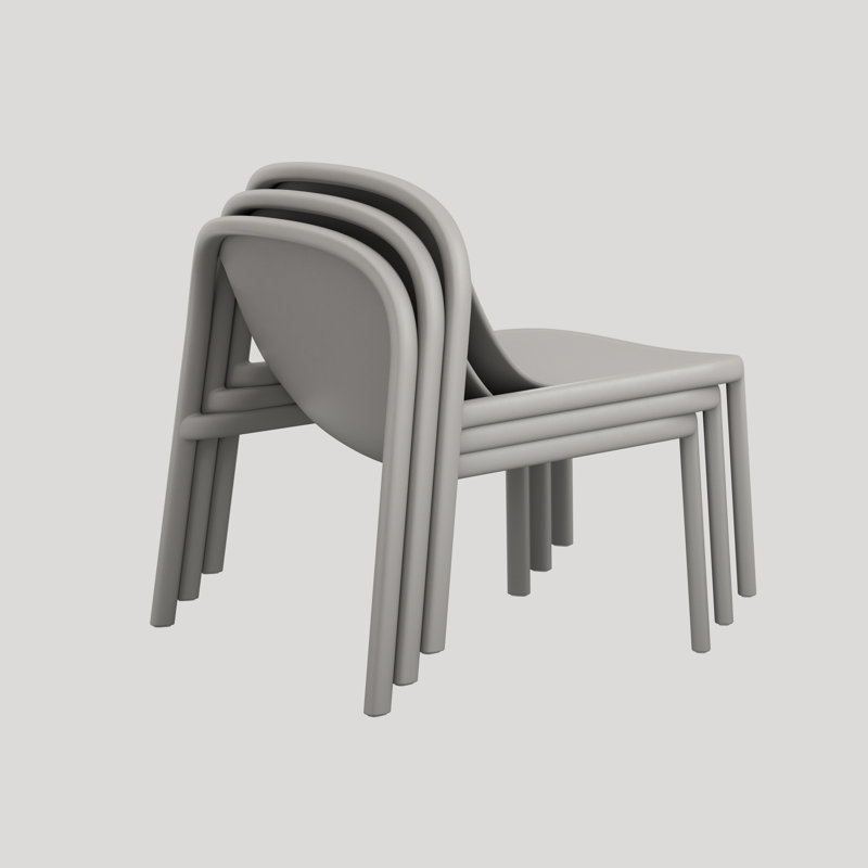 Decade Outdoor Lounge Chair, Putty