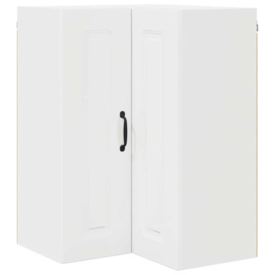 Vidaxl Kitchen Wall Cabinet With Shelf Concrete Grey 57 X 57 X 80 Cm