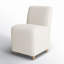 Hobson Upholstered Parsons Chair in Cream