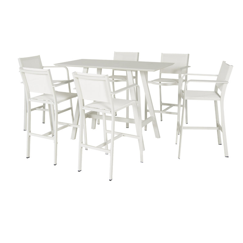 Sunset 7 Piece Bar Table Set