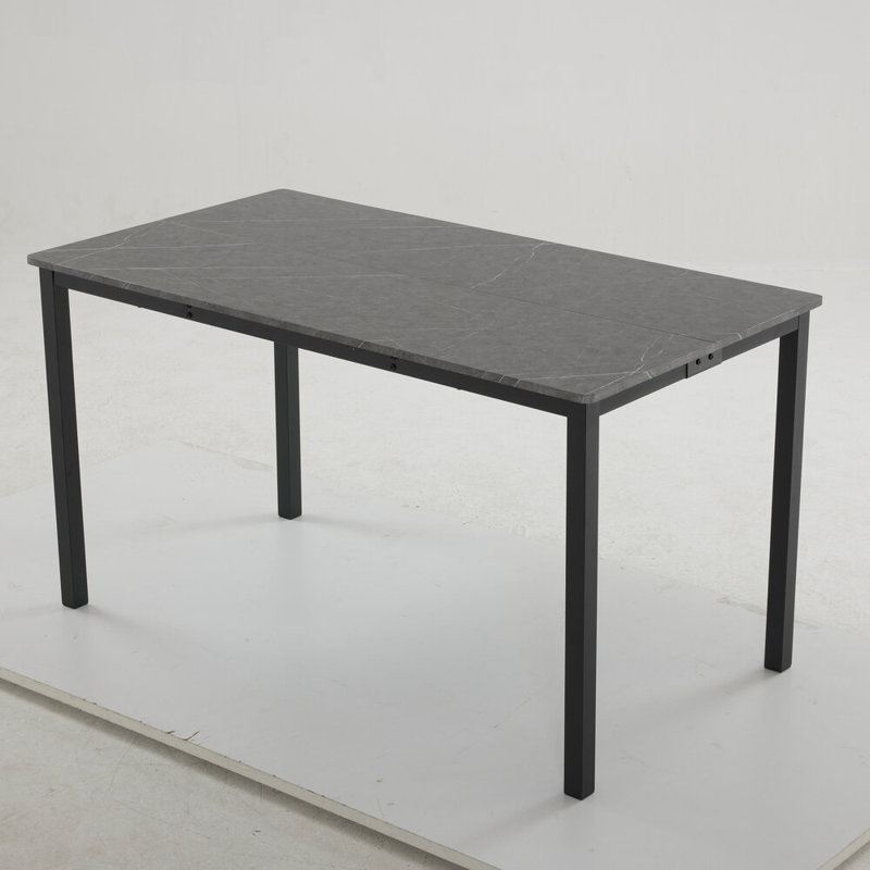 Kumasi Metal Base Dining Table, Gray, 29.92'' L x 47.24''