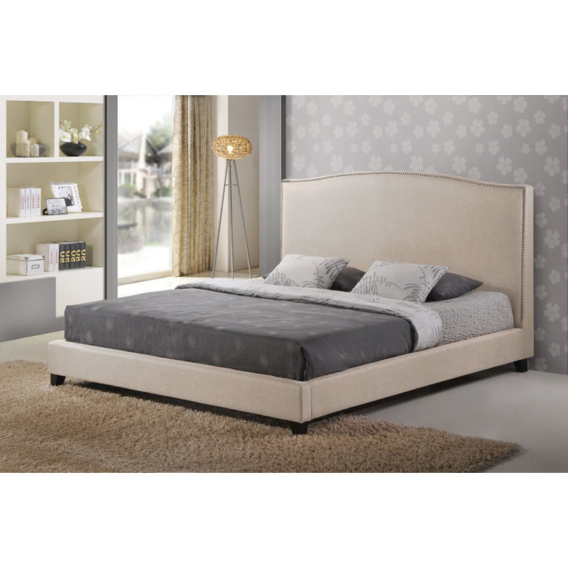 Upholstered Platform Bed, Queen