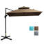 Parasol excentré 10 pi avec base Outsunny