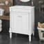 Meuble-lavabo 24 po avec lavabo, meuble-lavabo simple moderne avec deux tablettes de rangement, unité de rangement durable pour salle de bain-639950118
