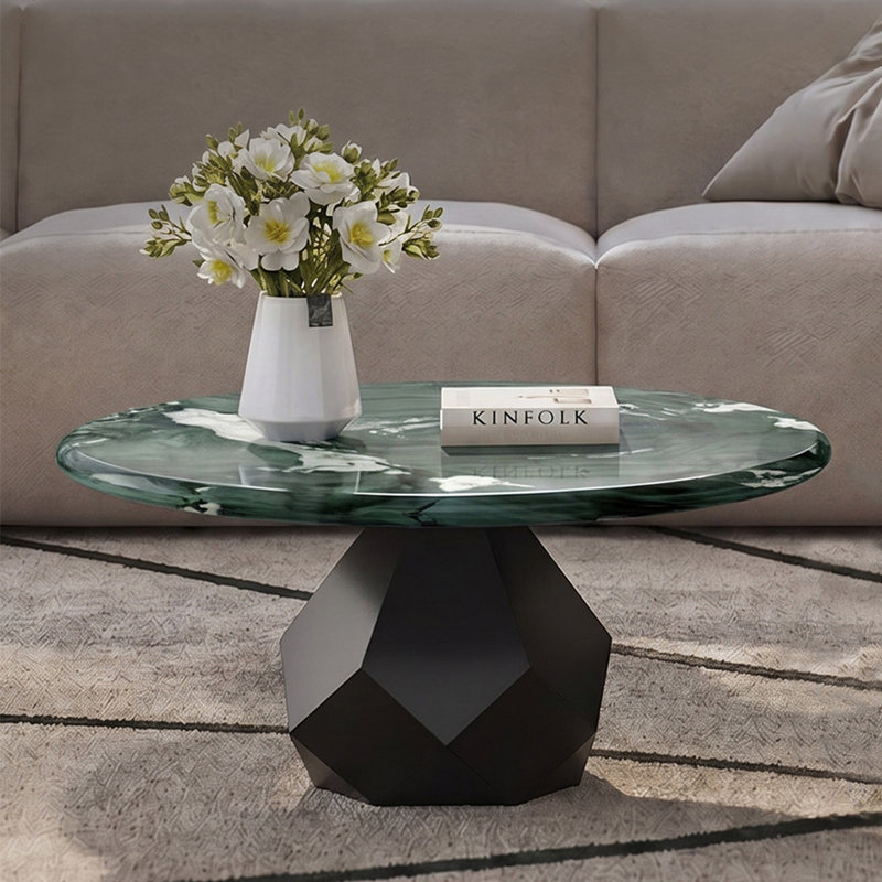 Table basse Luxury, 15" H x 35.4" W x 35.4" D