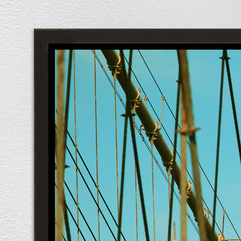 «Bridges of NYC Part 7», art mural encadré, H 25,75 po x l 37,75 po, Argent
