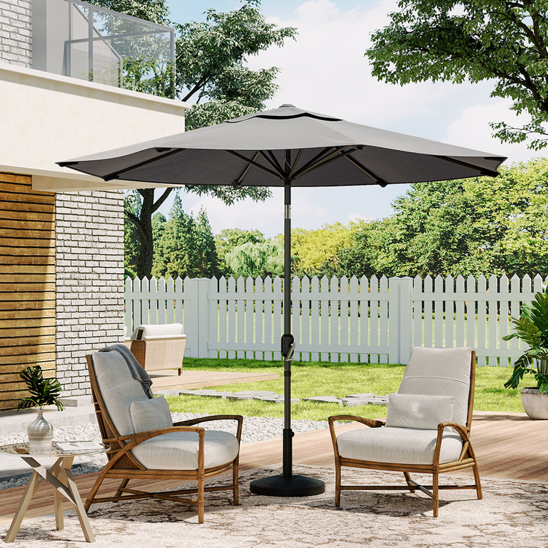 Aaroon 300cm Tilt Market Parasol, Red