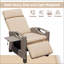 Fauteuil inclinable de patio avec osier tissé à la main-936152661