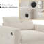 Fauteuil-canapé simple de 42 po de largeur - Chaise longue surdimensionnée en chenille avec ports de charge USB / Type-C, conception capitonnée-985820113