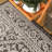 Moten Medallion Textured Weave Gray/Black Indoor/Outdoor Rug-1168412237
