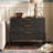 3-Drawer Nightstand With Metal Legs